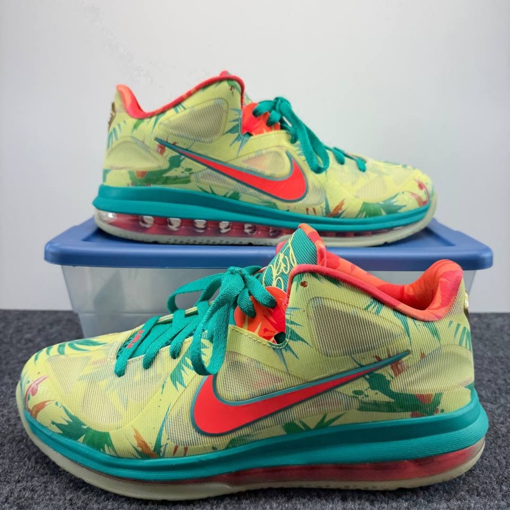Nike LeBron 9 Low LeBronold Palmer Men’s Size 10 Tropical DO9355-300 No Box